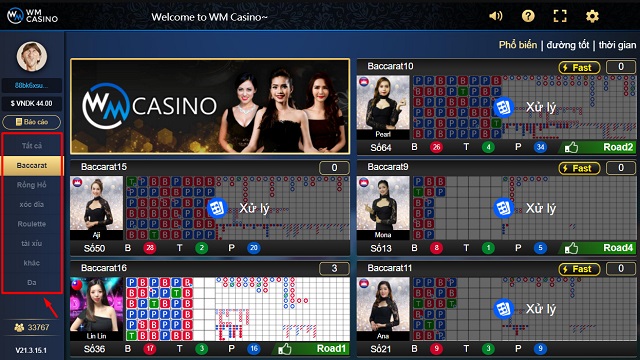 Tổng quan về sảnh Live Casino WM tại THA7